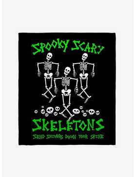 Spooky Scary Skeletons Send Shivers Down Your Spine Throw Blanket, , hi-res