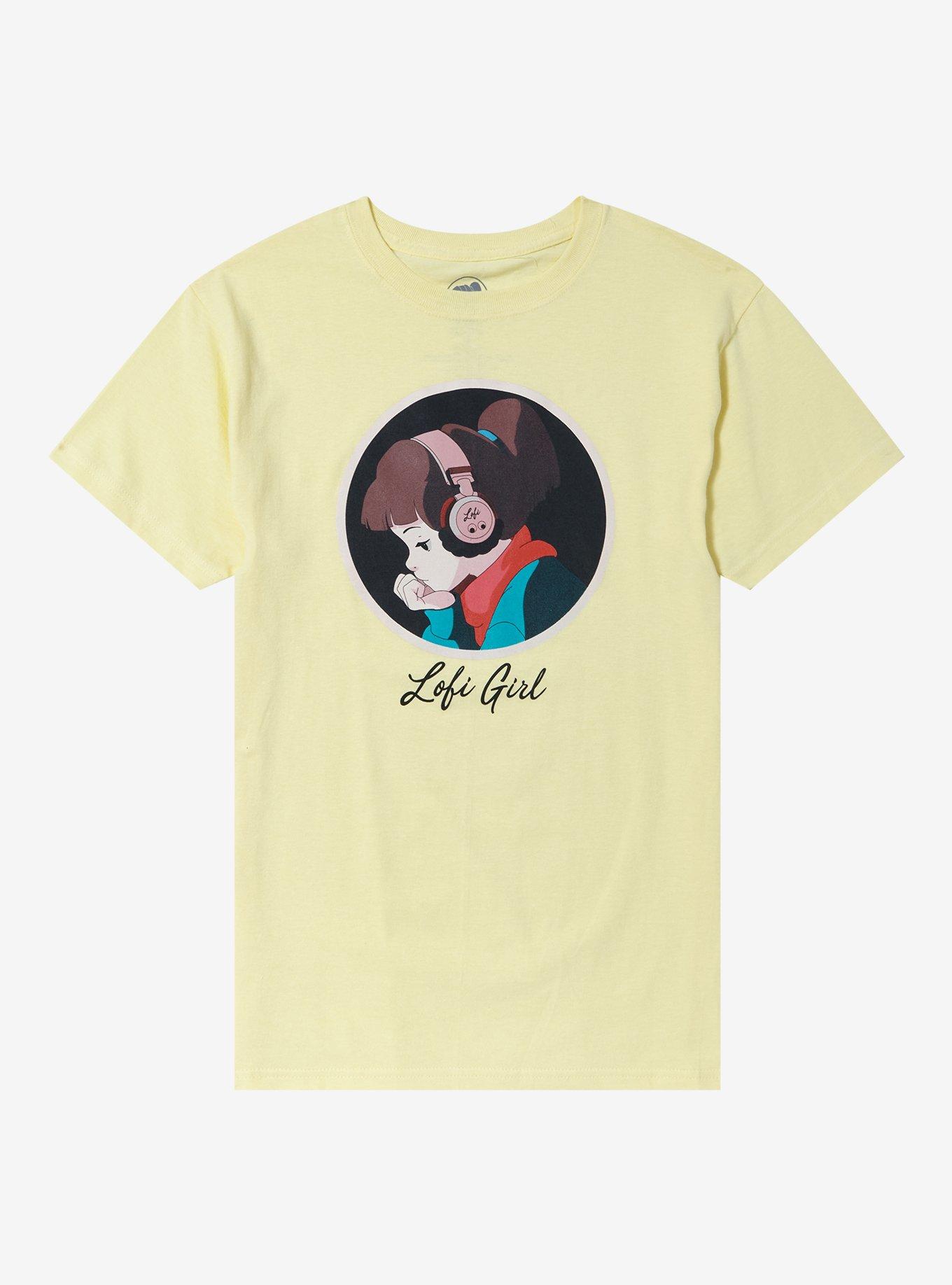 Lofi Girl Circle Boyfriend Fit Girls T-Shirt, MULTI, hi-res