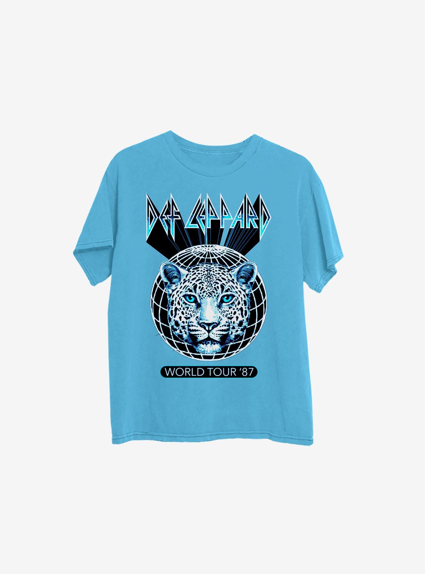 T-shirt Def Leppard World Tour 1982 - Femme Taille M - Occasion En Très Bon état