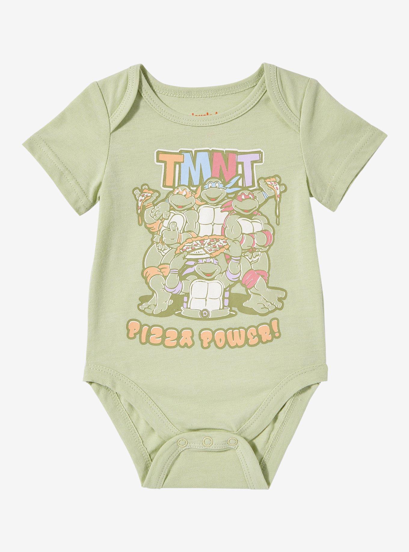 Teenage Mutant Ninja Turtles Pizza Power Infant One-Piece - BoxLunch Exclusive, GREEN, hi-res