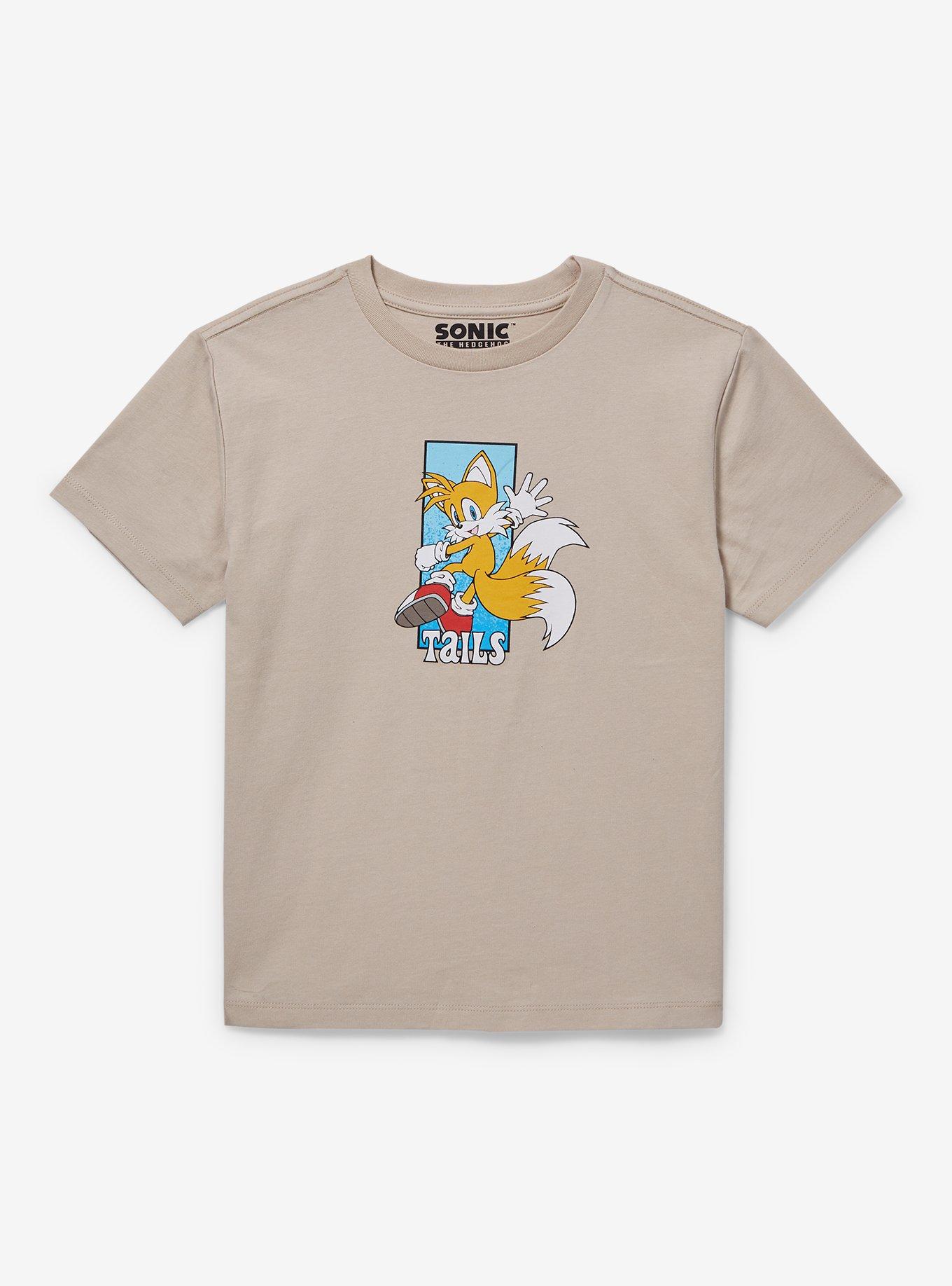 Sonic the Hedgehog Tails Portrait Youth T-Shirt &mdash; BoxLunch Exclusive, BEIGE, hi-res