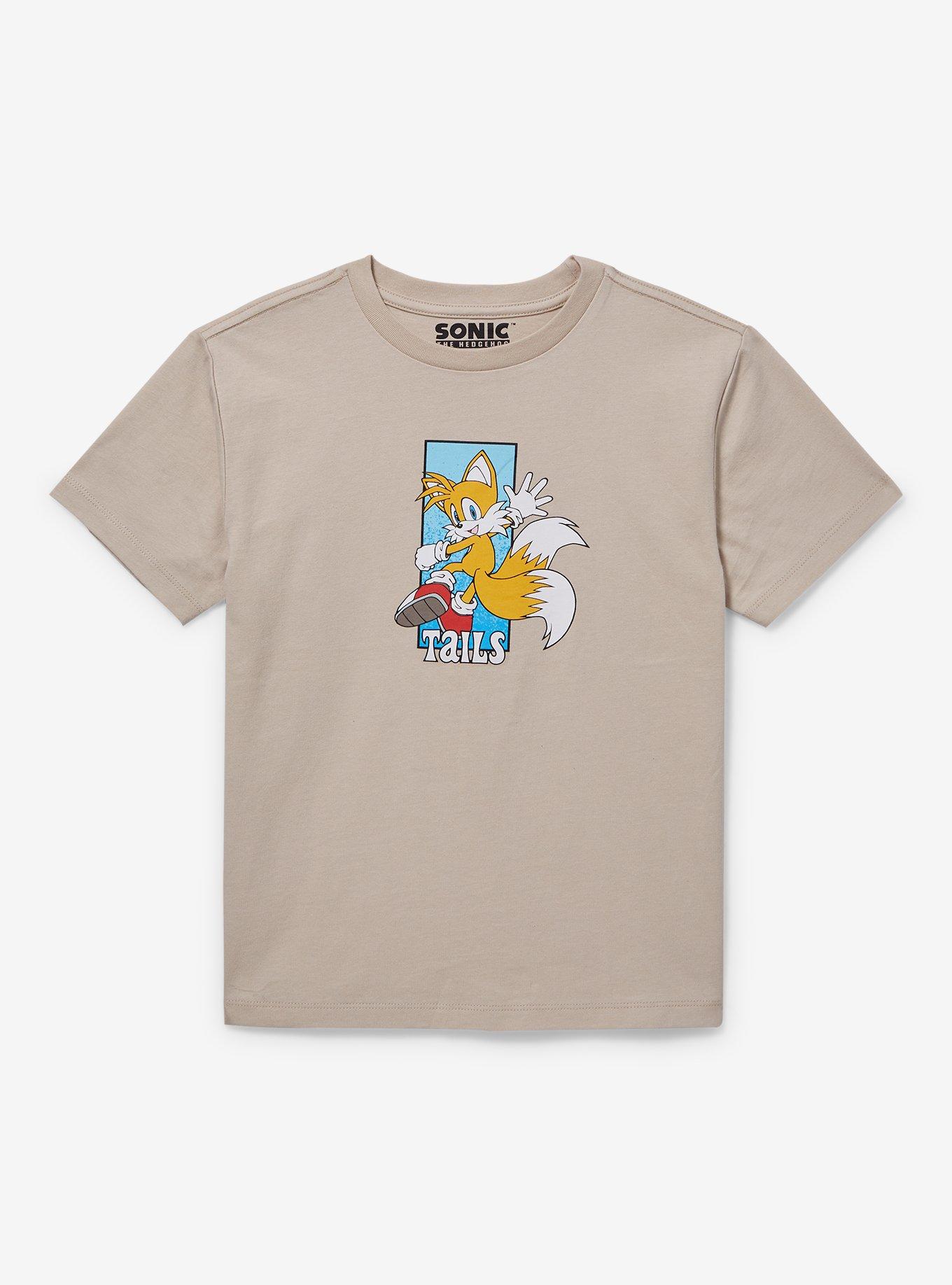 Sonic the Hedgehog Tails Portrait Youth T-Shirt — BoxLunch Exclusive, BEIGE, hi-res