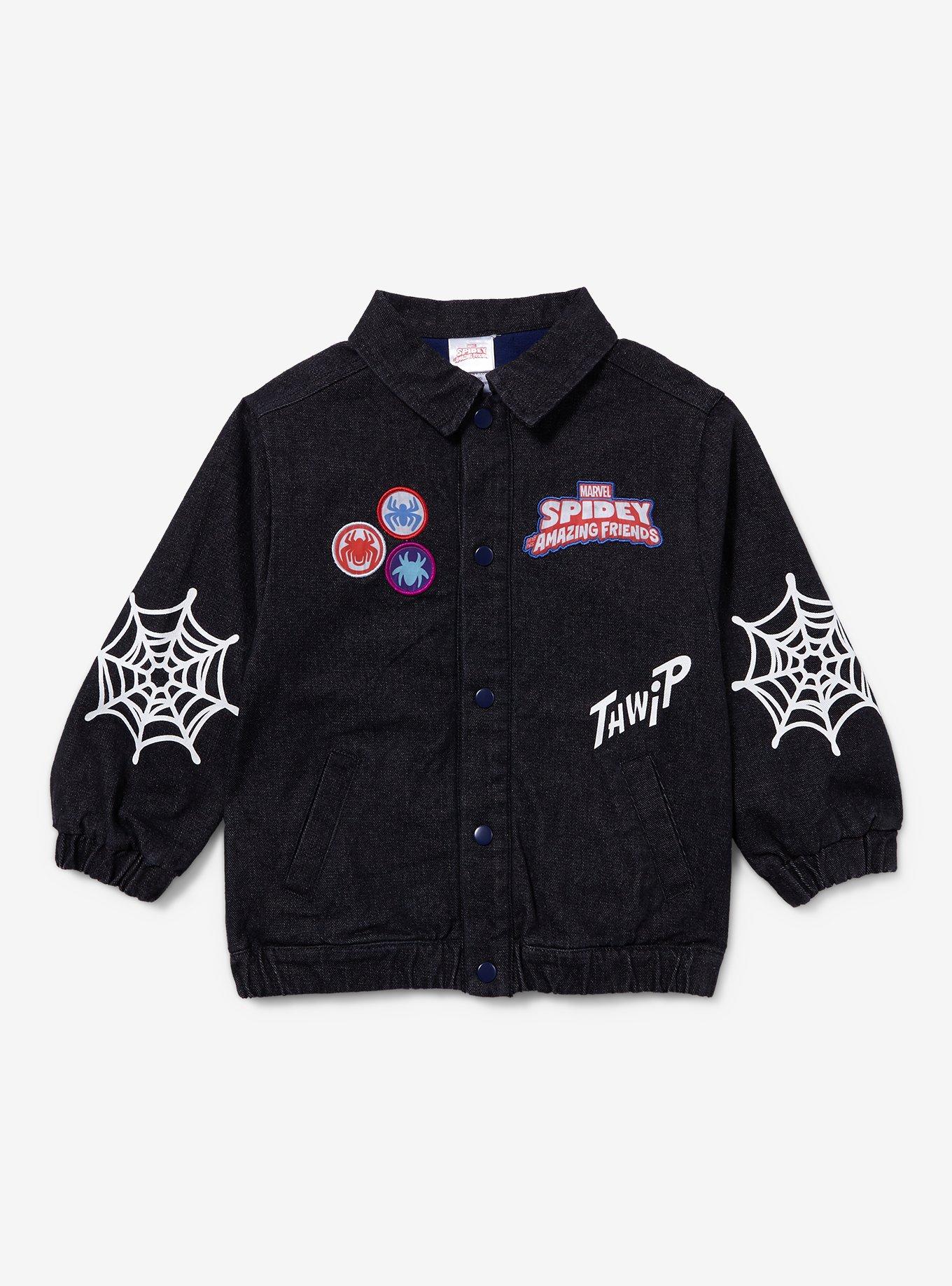 Marvel Spidey and His Amazing Friends Toddler Denim Jacket - BoxLunch Exclusive, MULTI, hi-res