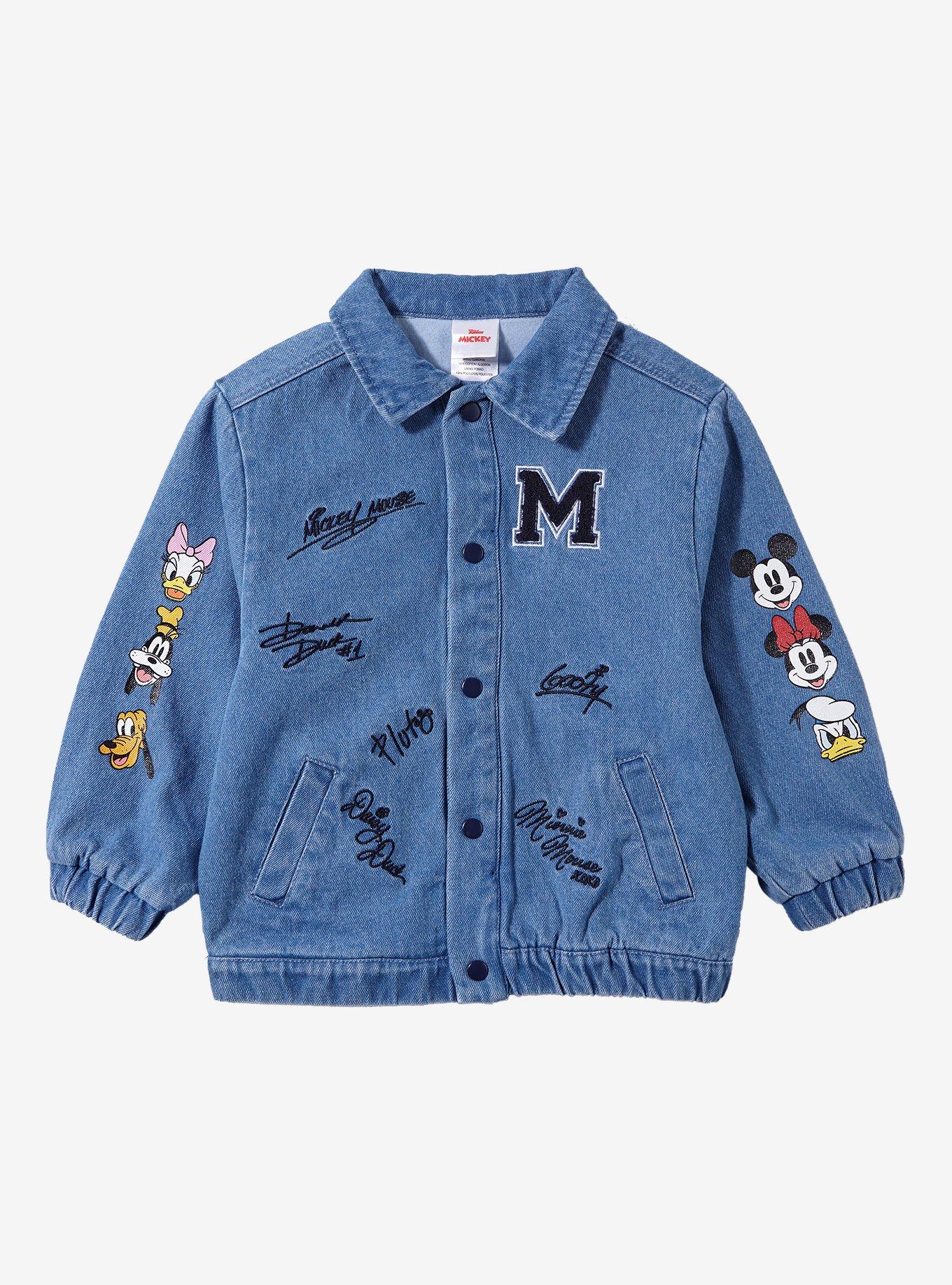 Disney Mickey and Friends Autograph Denim Toddler Jacket — BoxLunch Exclusive, , hi-res