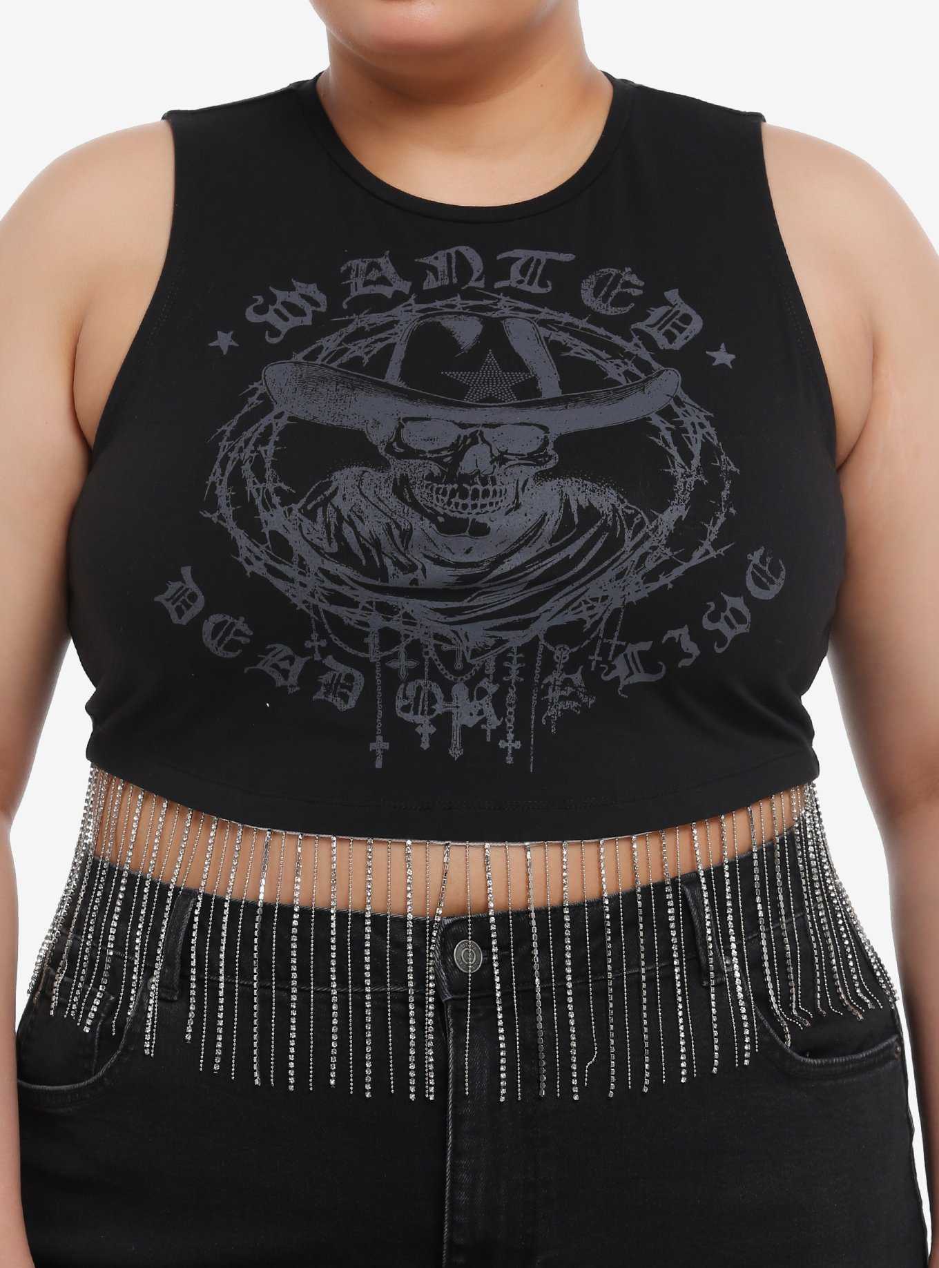 Y2K Rhinestone Cosmic Crop Top - Streetwear Society Aesthetic Clothes