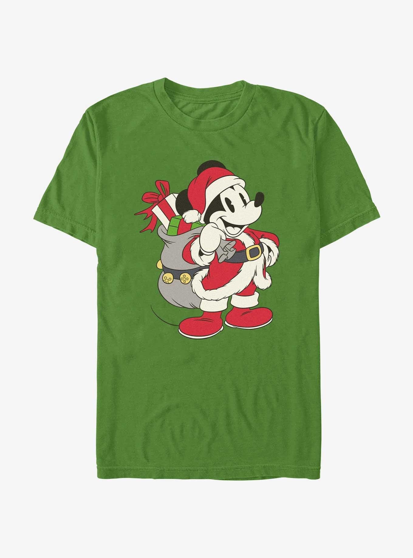 Disney Mickey Mouse Santa Claus Ready To Go T-Shirt