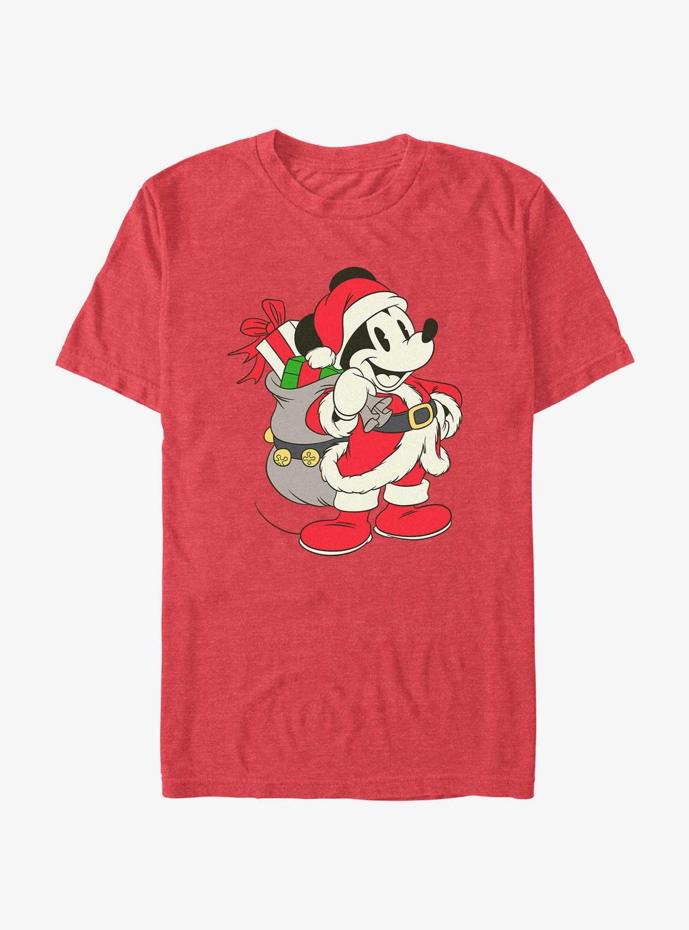 Disney Mickey Mouse Santa Claus Ready To Go T-Shirt