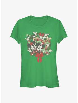 Disney Mickey Mouse & Friends Holiday Wreath Girls T-Shirt, , hi-res