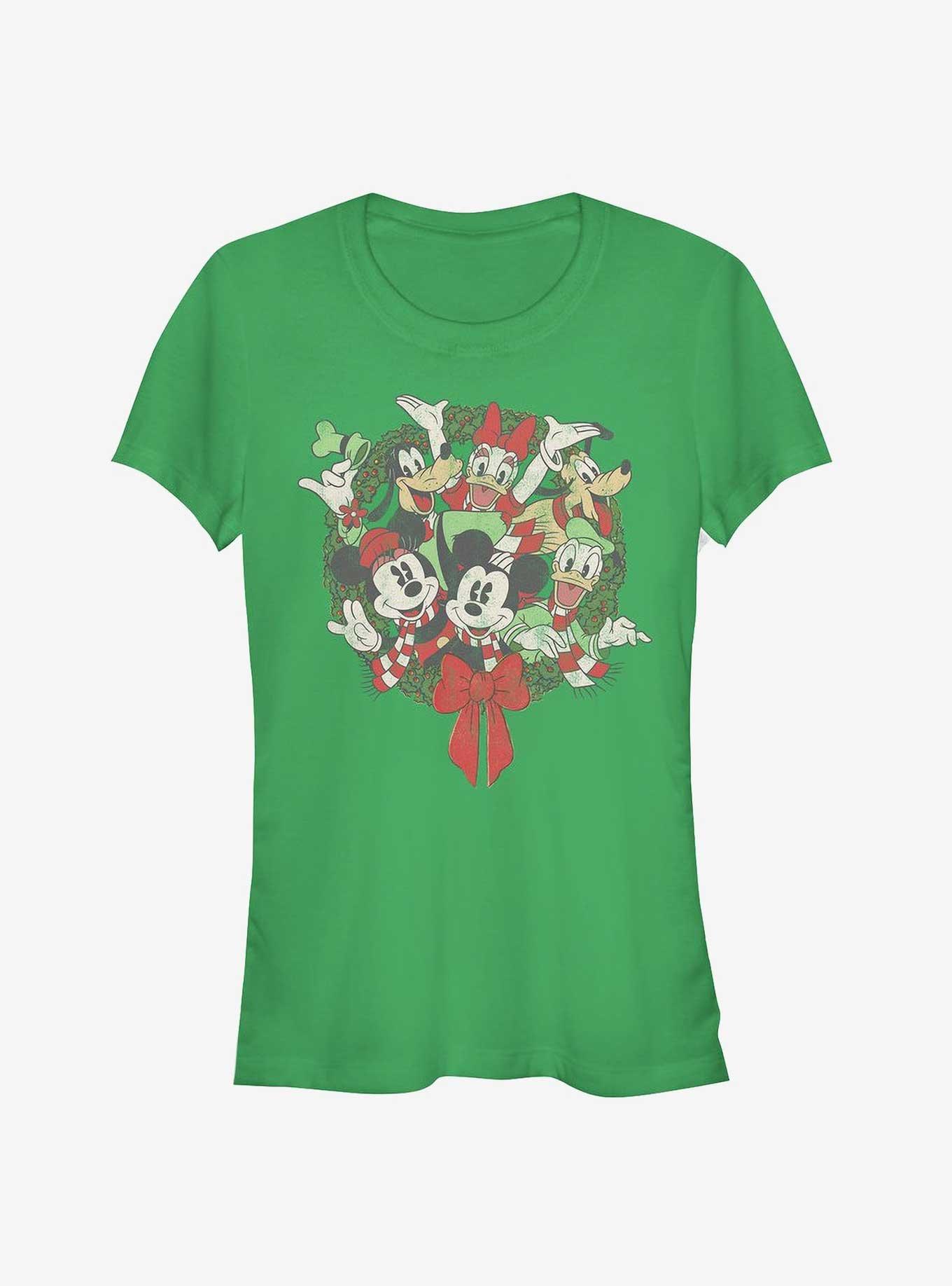 Disney Mickey Mouse & Friends Holiday Wreath Girls T-Shirt, , hi-res