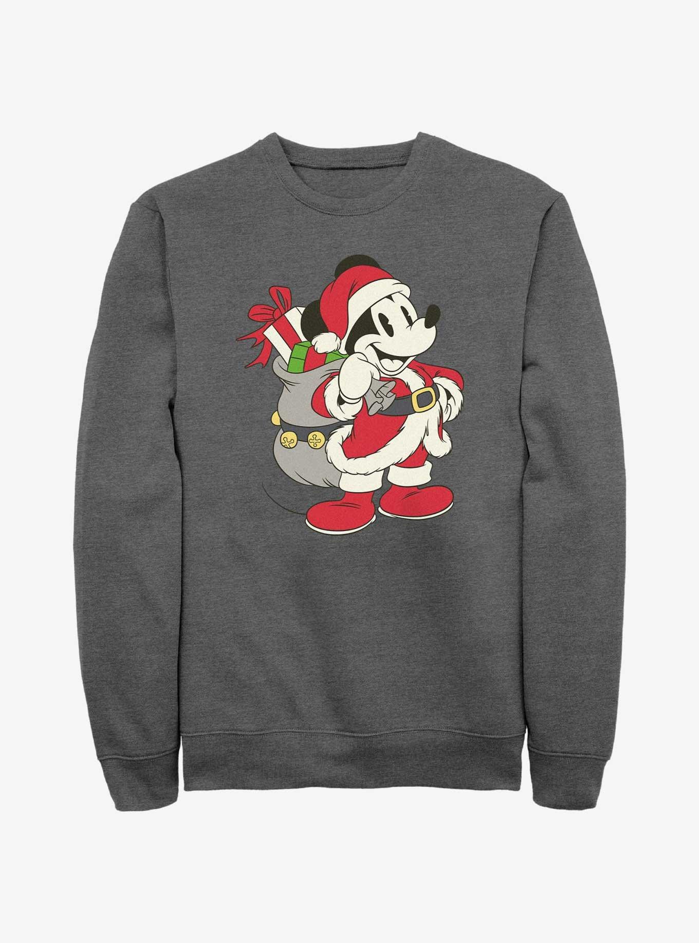 Disney Mickey Mouse Santa Claus Ready To Go Sweatshirt, , hi-res