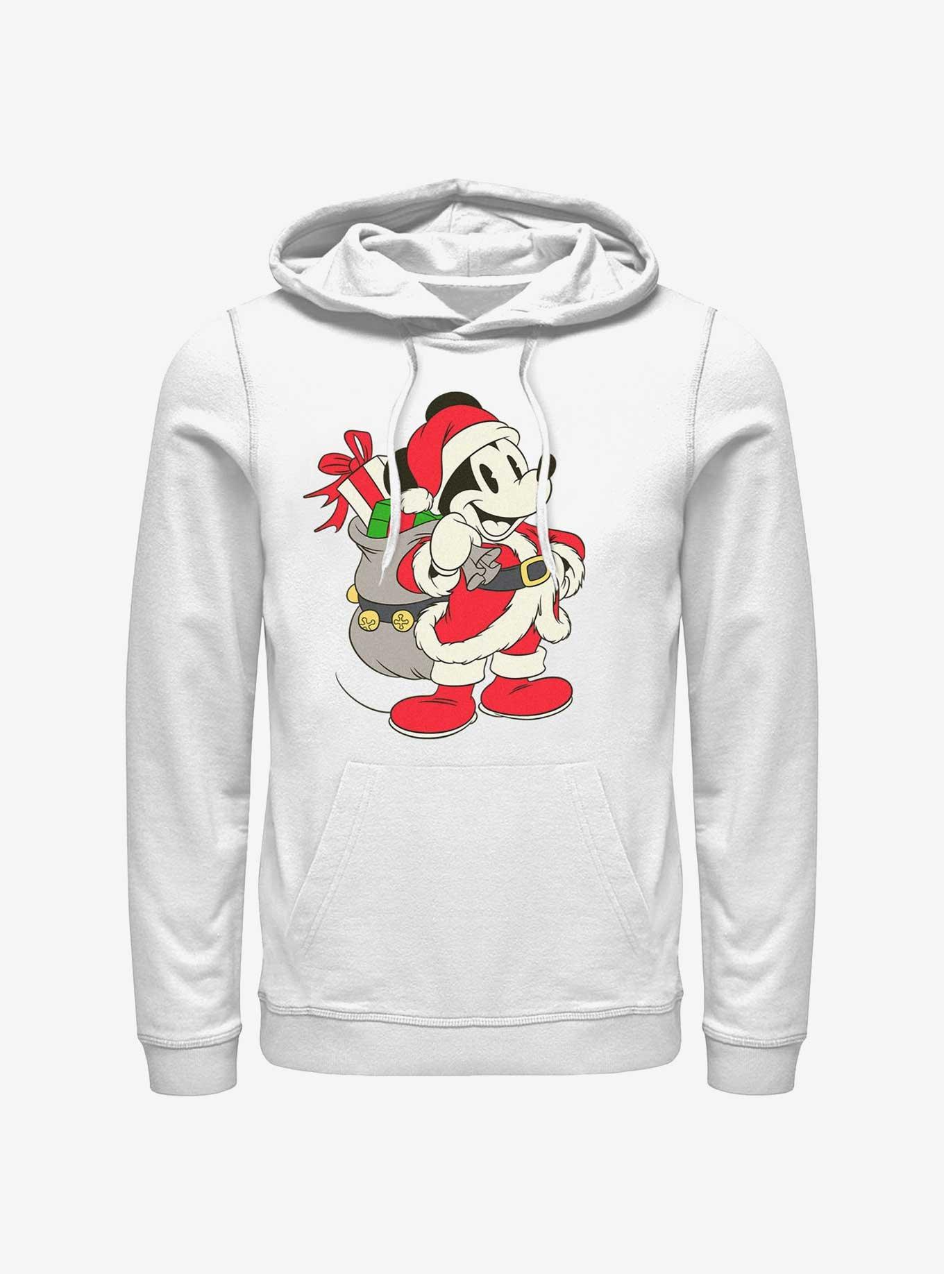 Disney Mickey Mouse Santa Claus Ready To Go Hoodie, WHITE, hi-res