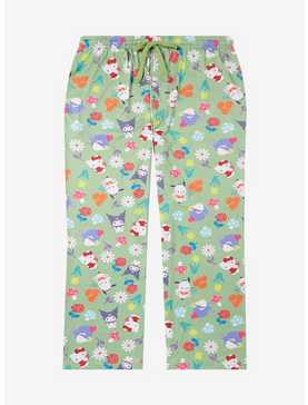 Sanrio Hello Kitty and Friends Floral Allover Print Women's Plus Size Sleep Pants — BoxLunch Exclusive, , hi-res