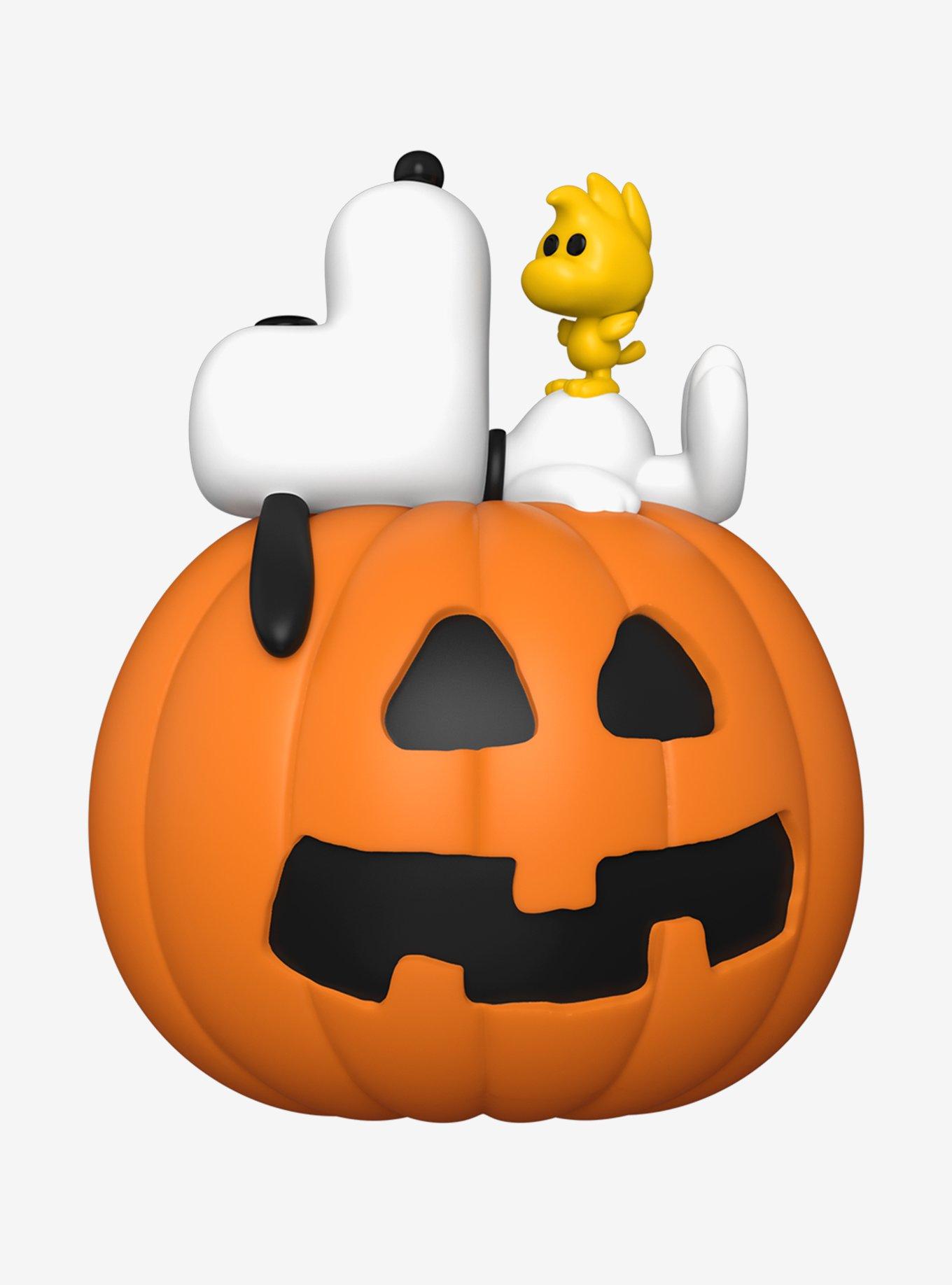 Funko Peanuts Pop! Deluxe Snoopy & Woodstock With Pumpkin Vinyl Figure, , hi-res