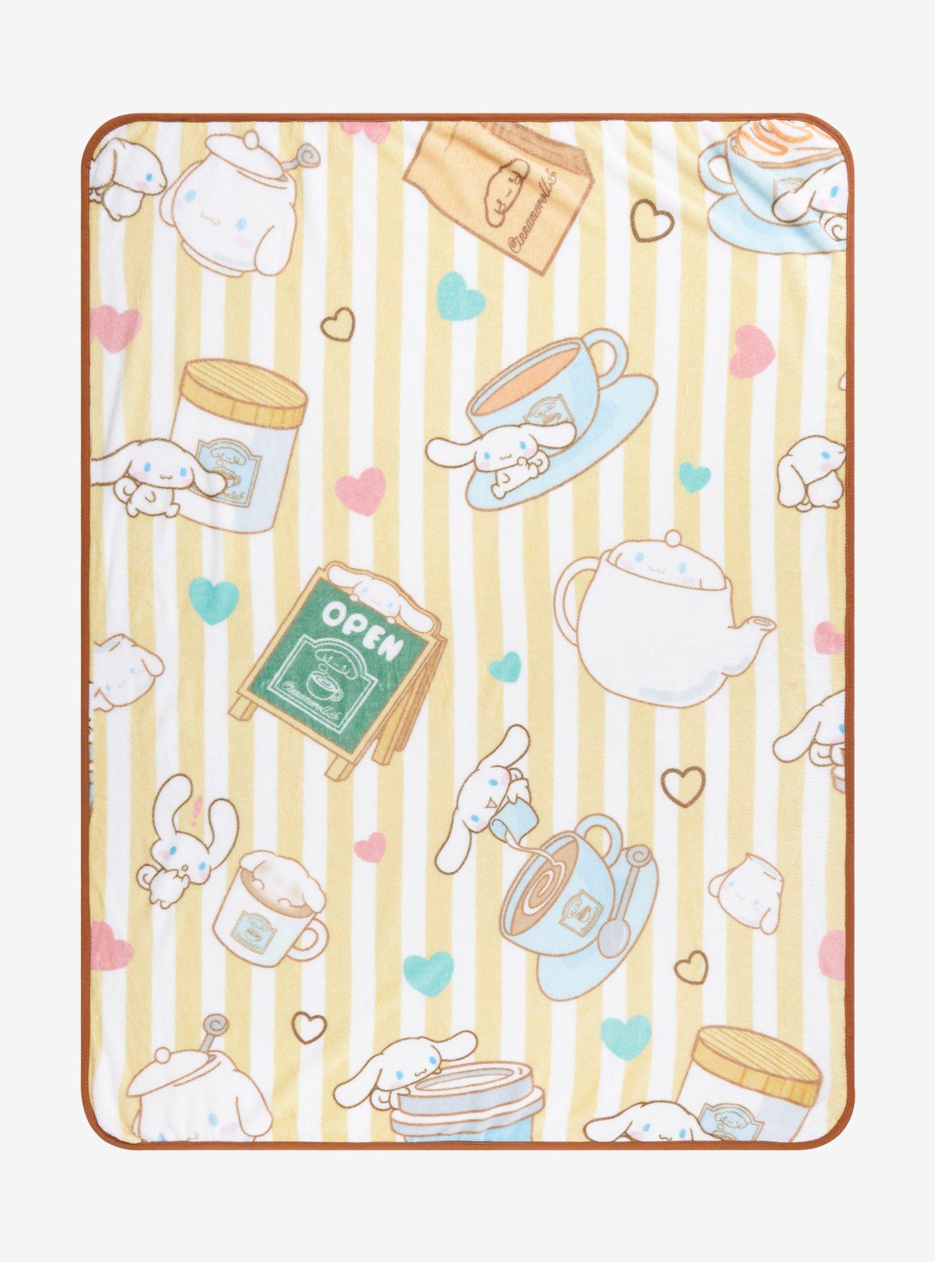 Sanrio Hello Kitty Cinnamoroll Cafe Throw Blanket