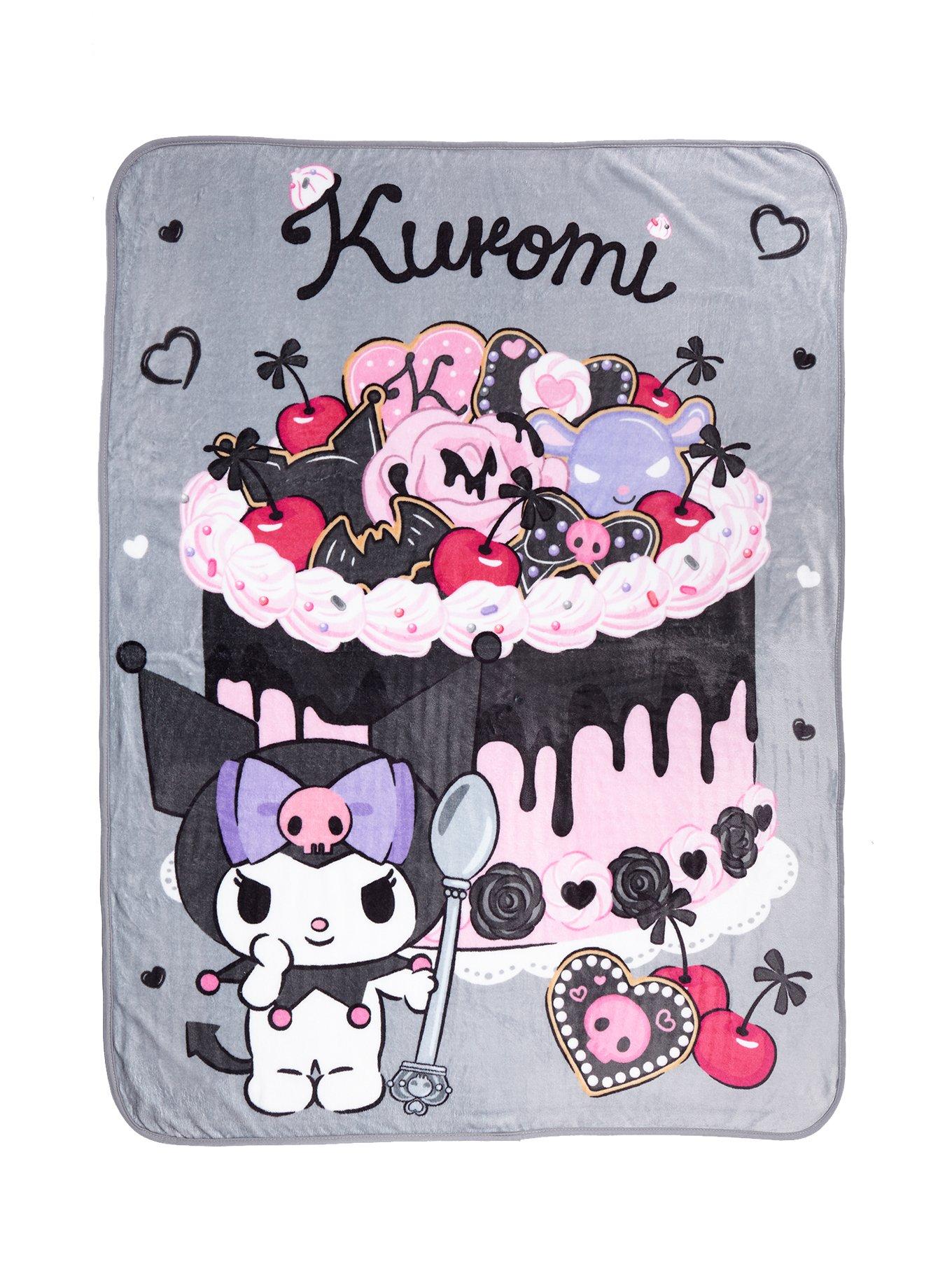 Kuromi Cake Throw Blanket