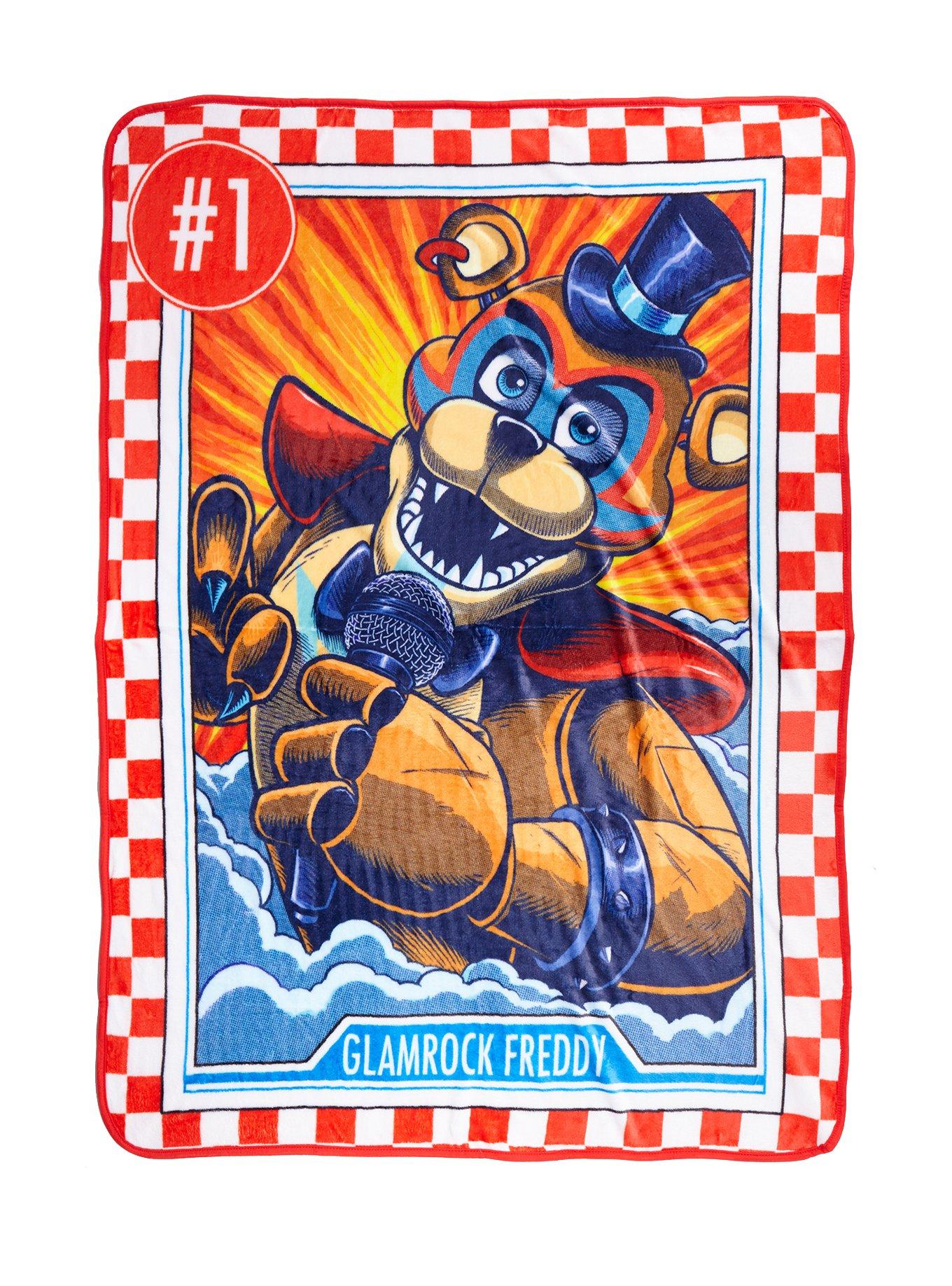 Five Nights At Freddy's: Security Breach Glamrock Freddy Throw Blanket, , hi-res