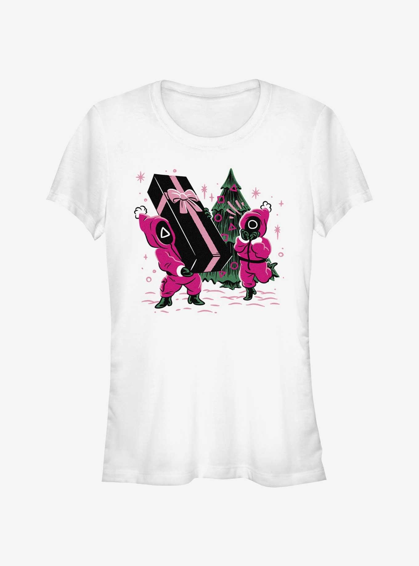 Squid Game Holiday Presents Pink Soldiers Girls T-Shirt, , hi-res