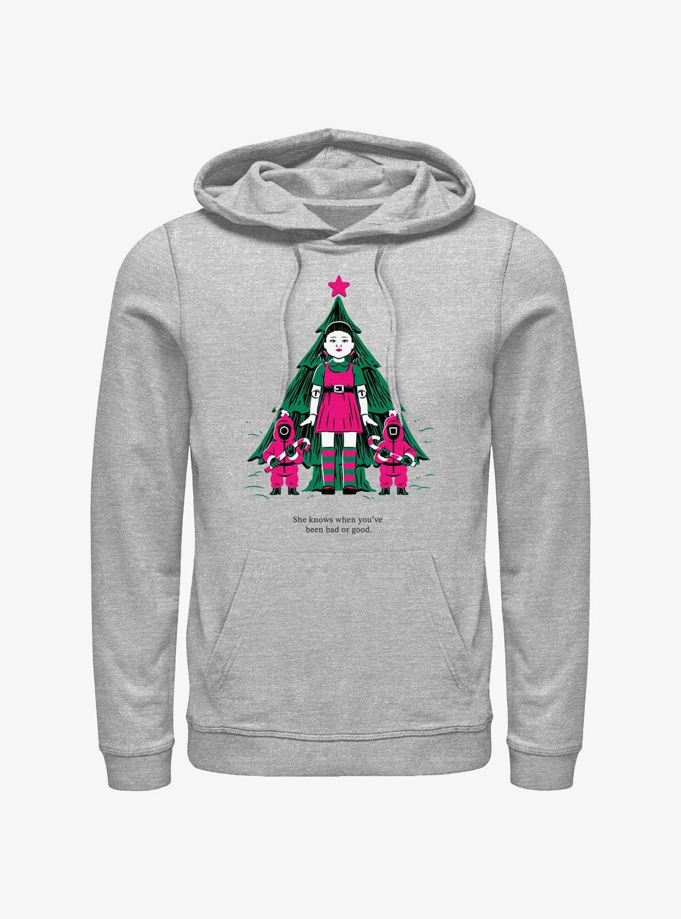 Squid Game Christmas Young-Hee Doll Knows Hoodie, , hi-res