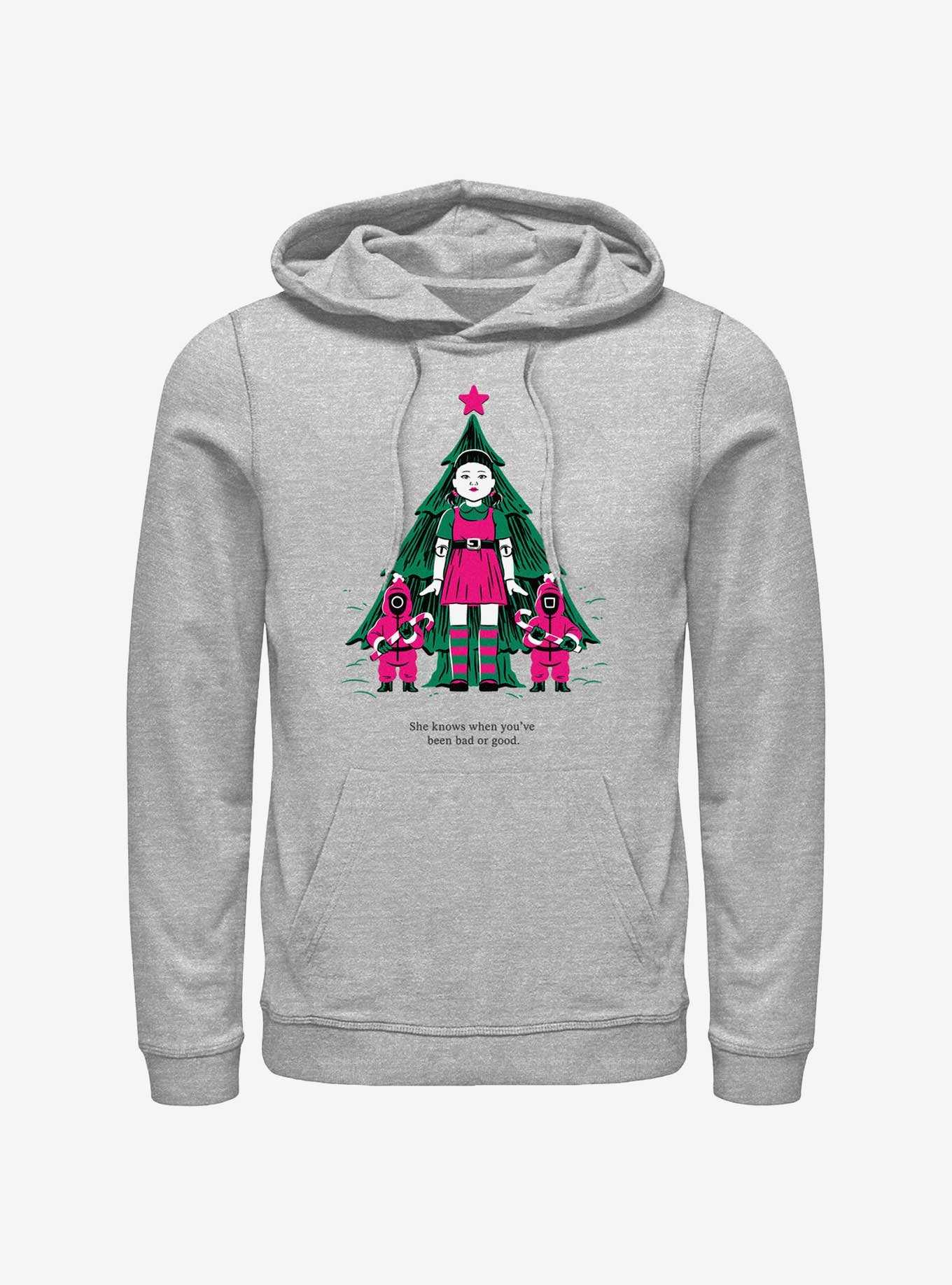Squid Game Christmas Young-Hee Doll Knows Hoodie, , hi-res