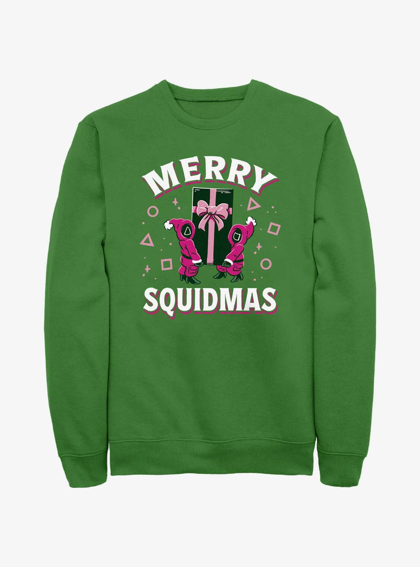 Squid Game Merry Squidmas Sweatshirt, KELLY, hi-res