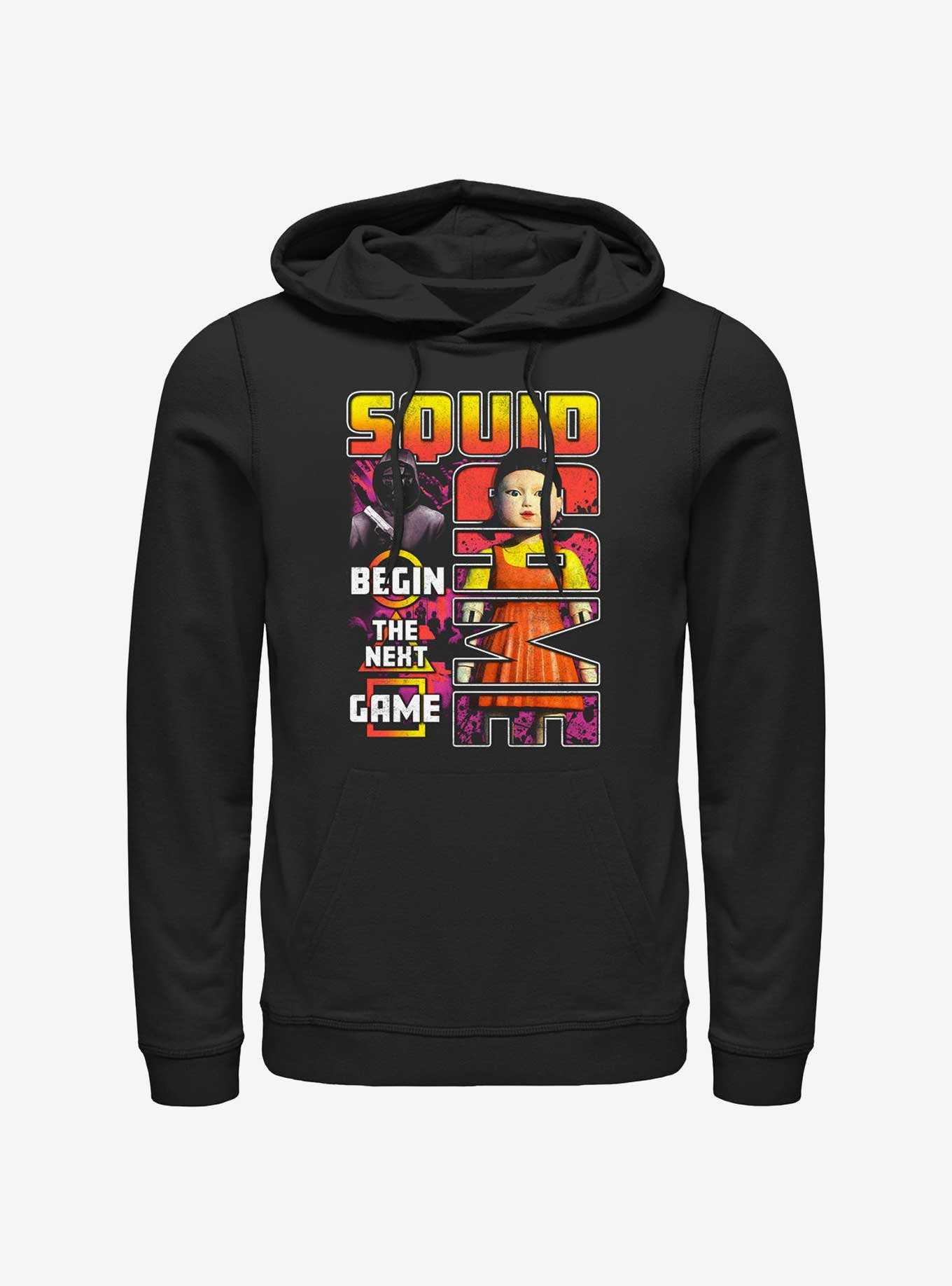 Squid Game Masked Man and Young-Hee Doll Star The Next Game Hoodie, , hi-res