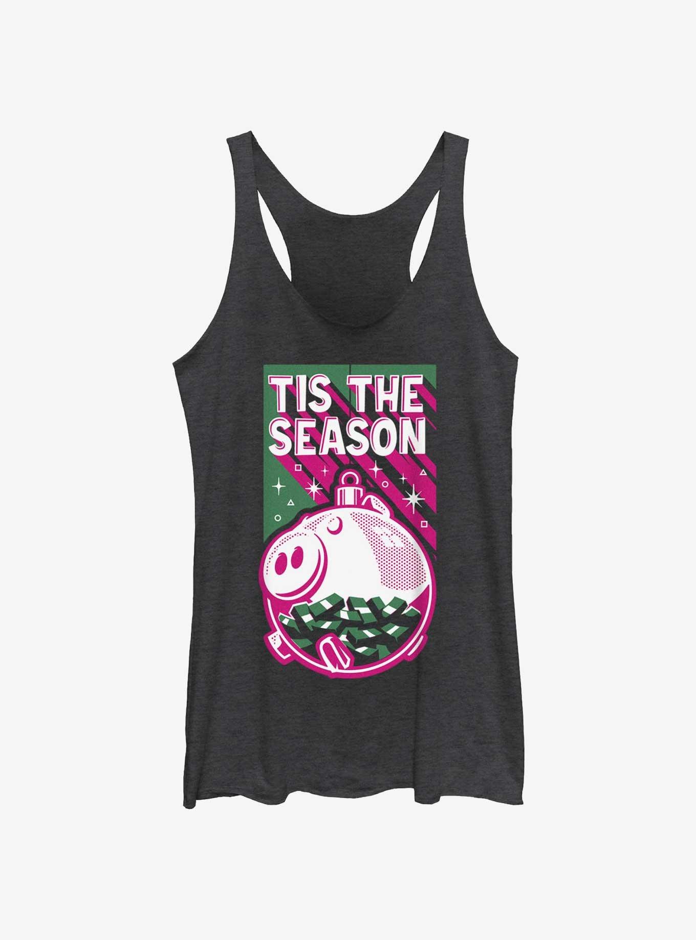 Squid Game Tis The Season Money Bank Girls Tank, BLK HTR, hi-res