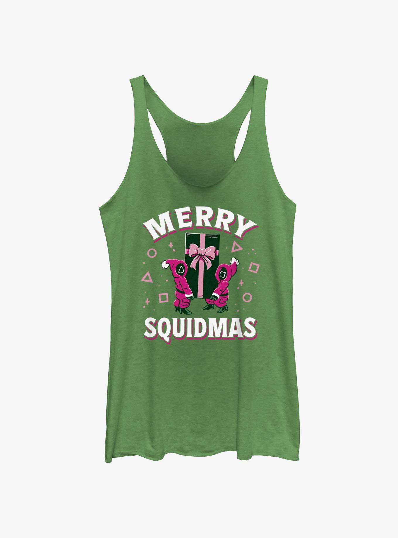 Squid Game Merry Squidmas Girls Tank, ENVY, hi-res