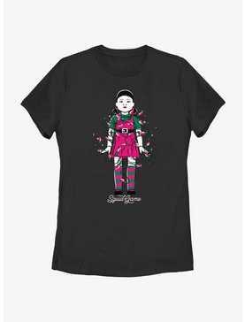 Squid Game Young-Hee Doll In Christmas Lights Womens T-Shirt, , hi-res