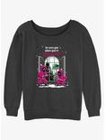 Squid Game All Seeing Pink Soldiers Christmas Womens Slouchy Sweatshirt, CHAR HTR, hi-res