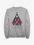Squid Game Christmas Young-Hee Doll Knows Sweatshirt, ATH HTR, hi-res