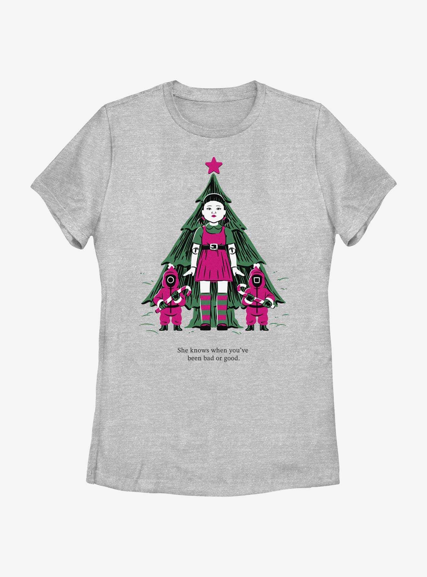 Squid Game Christmas Young-Hee Doll Knows Womens T-Shirt, , hi-res