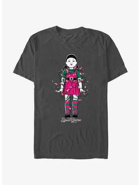 Squid Game Young-Hee Doll In Christmas Lights T-Shirt, , hi-res