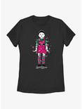 Squid Game Young-Hee Doll In Christmas Lights Womens T-Shirt, BLACK, hi-res
