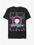 Squid Game Young-Hee Doll Ugly Christmas T-Shirt, BLACK, hi-res