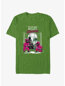 Squid Game All Seeing Pink Soldiers Christmas T-Shirt, , hi-res