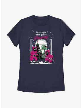 Squid Game All Seeing Pink Soldiers Christmas Womens T-Shirt, , hi-res
