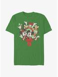 Disney Mickey Mouse Mickey & Friends Christmas Wreath T-Shirt, KELLY, hi-res