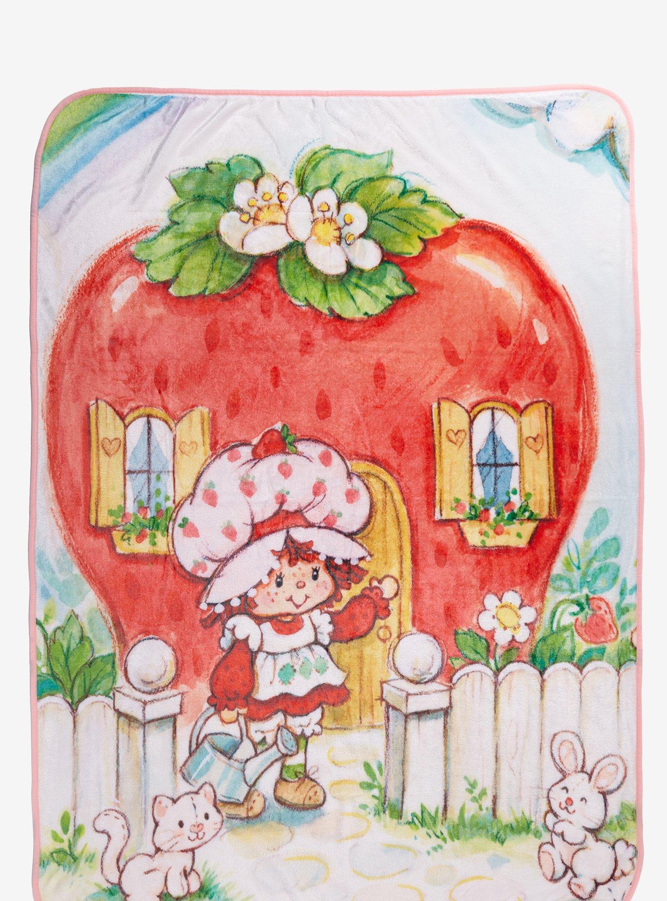 Strawberry Shortcake Berry House Fleece Throw - BoxLunch Exclusive, , hi-res