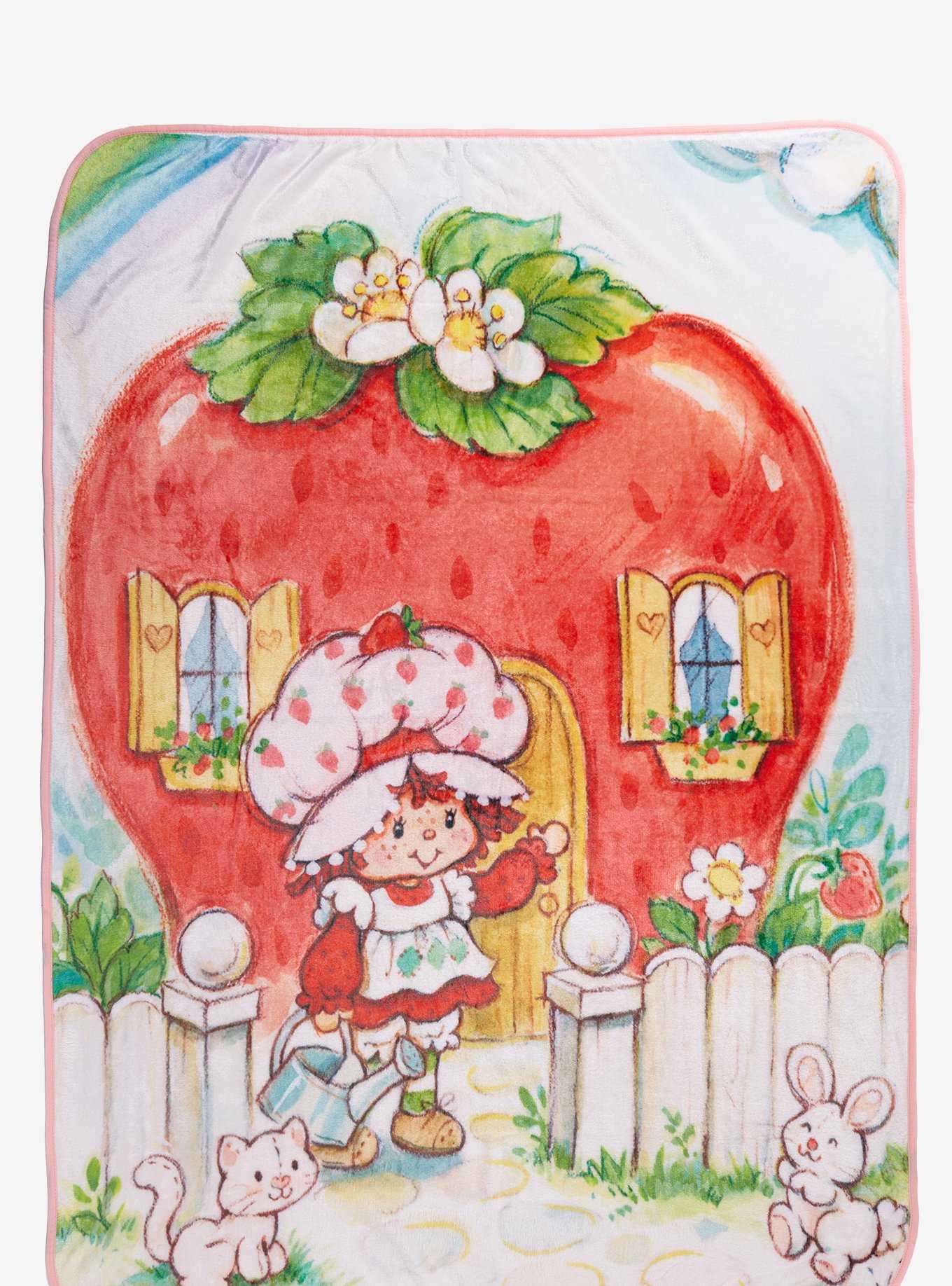 Strawberry Shortcake Berry House Fleece Throw - BoxLunch Exclusive, , hi-res