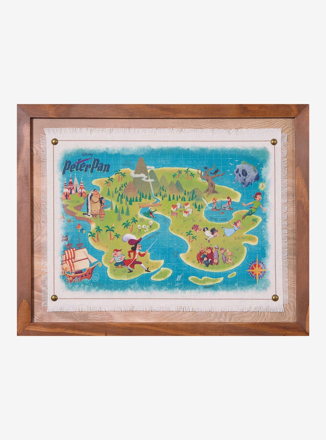 Disney Peter Pan Neverland Map Wall Art — BoxLunch Exclusive