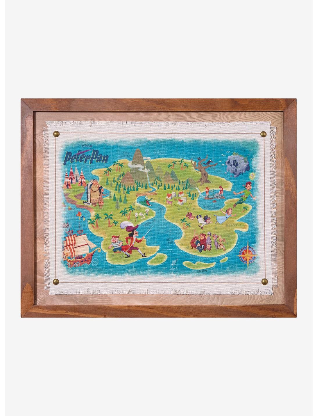 Disney Peter Pan Neverland Map Wall Art — BoxLunch Exclusive, , hi-res