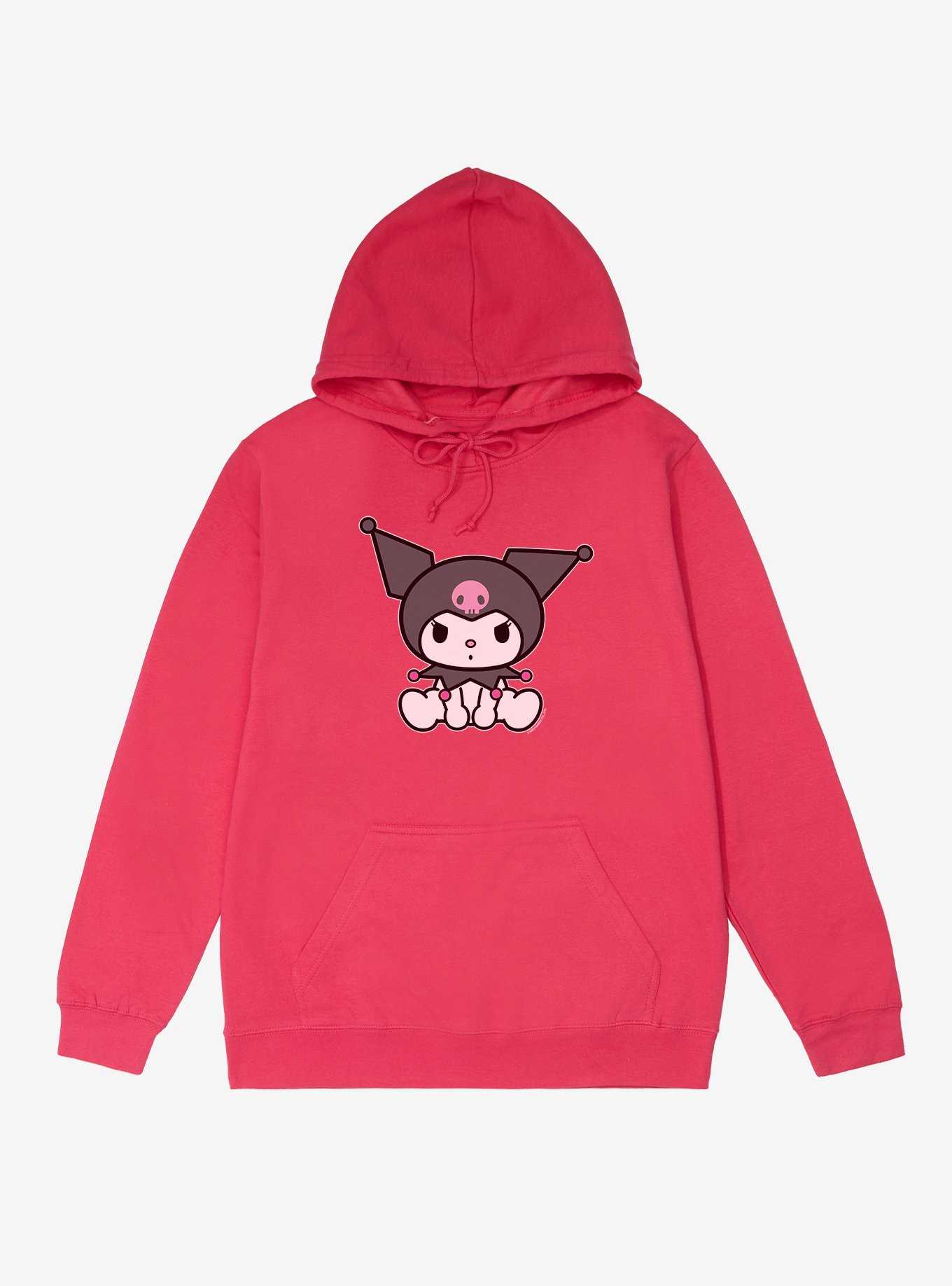 Kuromi Sitting Portrait French Terry Hoodie, , hi-res
