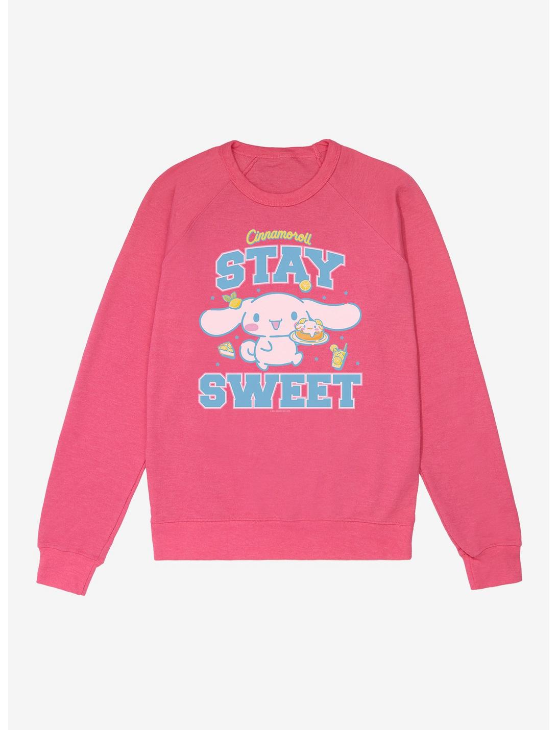 Cinnamoroll Stay Sweet French Terry Sweatshirt, HELICONIA HEATHER, hi-res