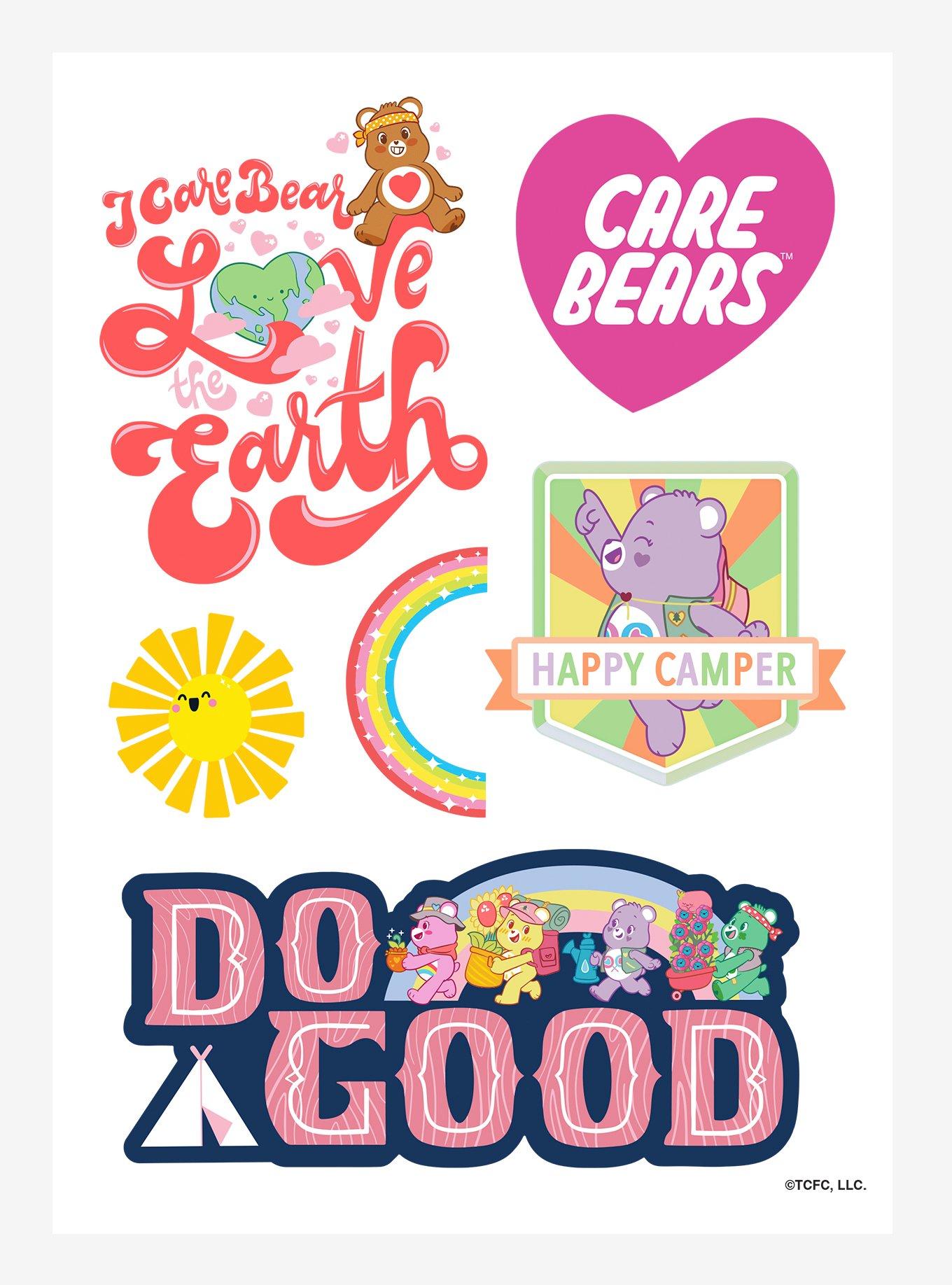 Care Bears We Care Sticker Sheet - WHITE