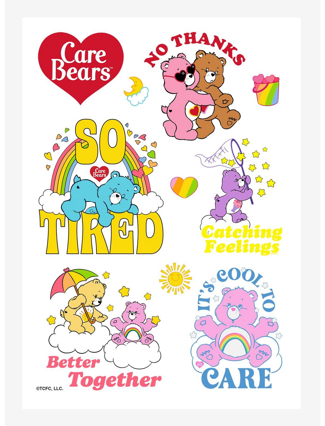 Care Bears Better Together Sticker Sheet, , hi-res