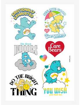 Care Bears Emotionally Exhausted Sticker Sheet, , hi-res