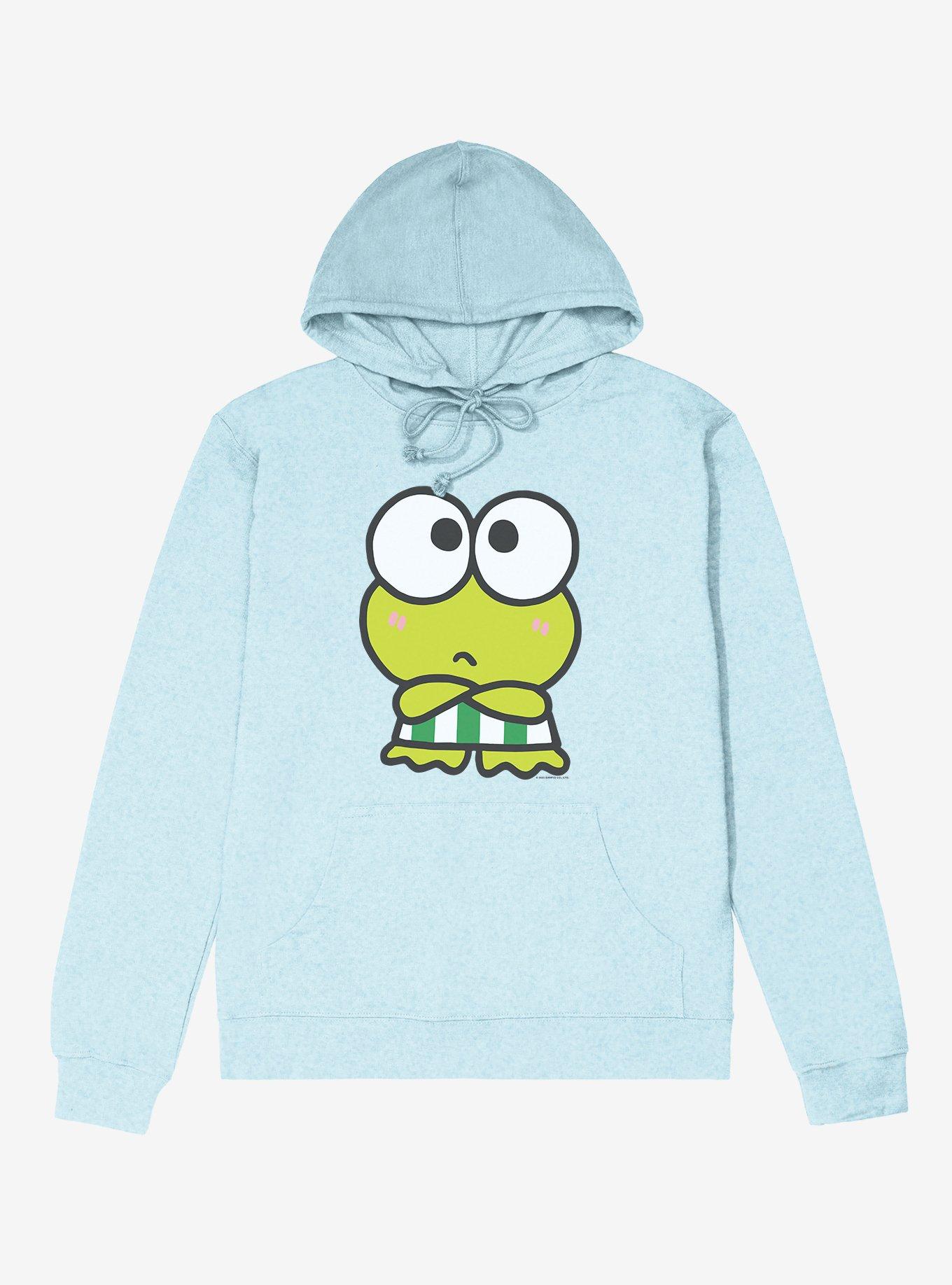 Keroppi Upset Lightweight Hoodie BLUE Hot Topic