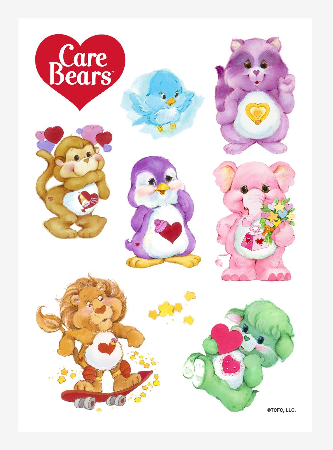 Care Bears Better Together Sticker Sheet - WHITE