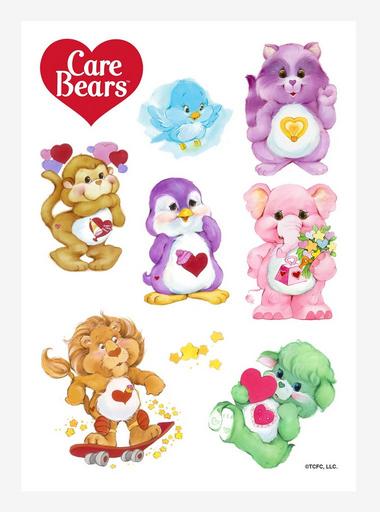 Care Bears Cousins Sticker Sheet WHITE Hot Topic