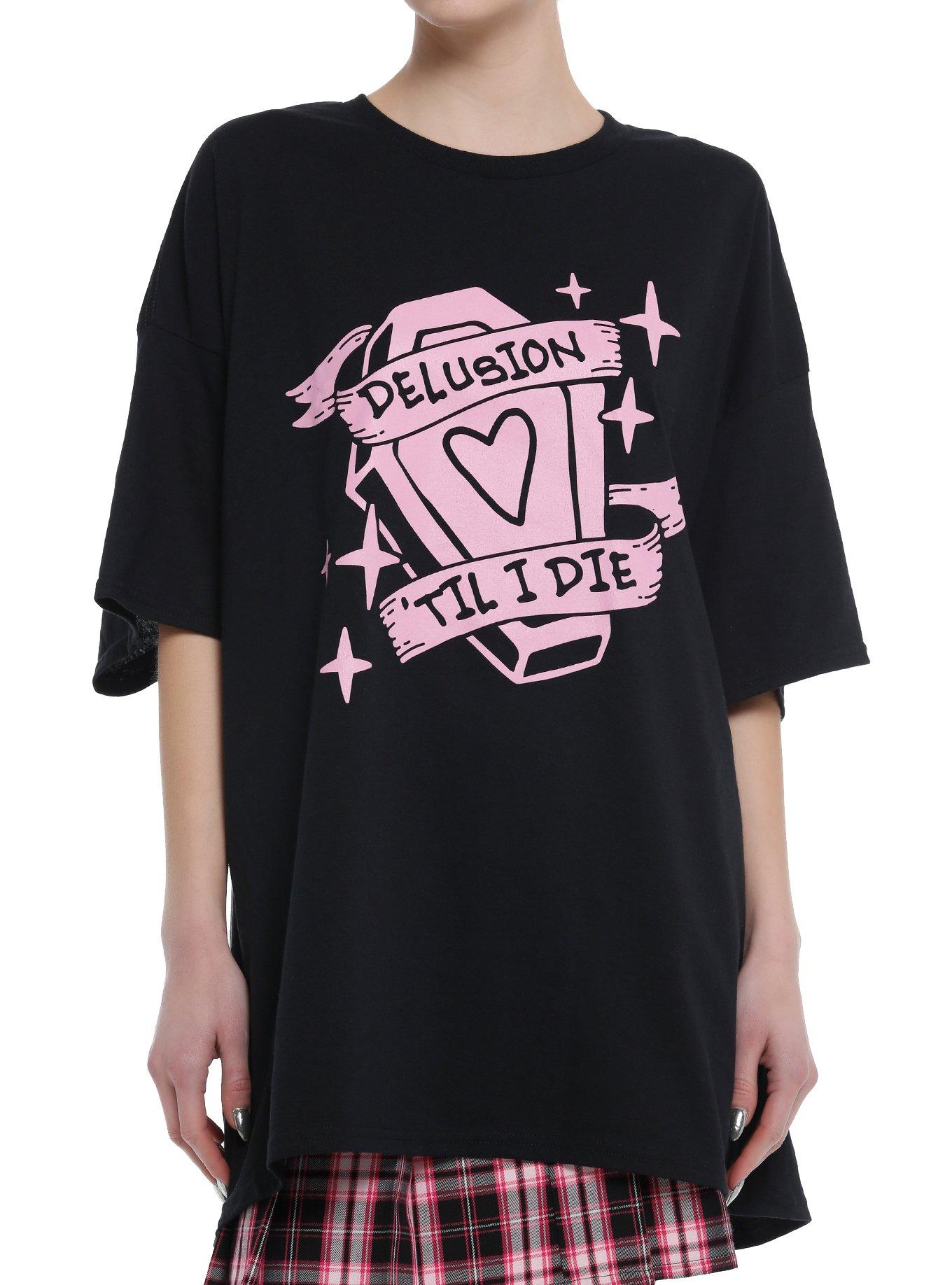 Delusion 'Til I Die Coffin Girls Oversized T-Shirt, , hi-res